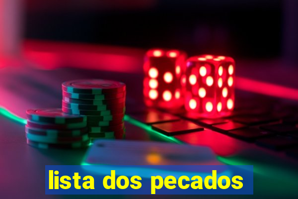 lista dos pecados